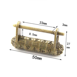 Retro Five-wheeled Chinese Padlock
