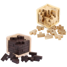 Load image into Gallery viewer, 3D Wooden Brain Teaser Puzzle